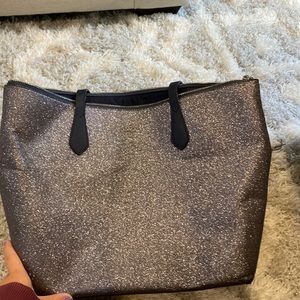 Cute navy glitter purse